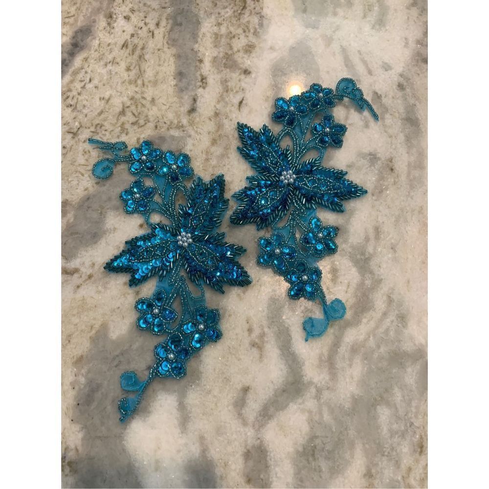 Vintage Turquoise Appliqué
